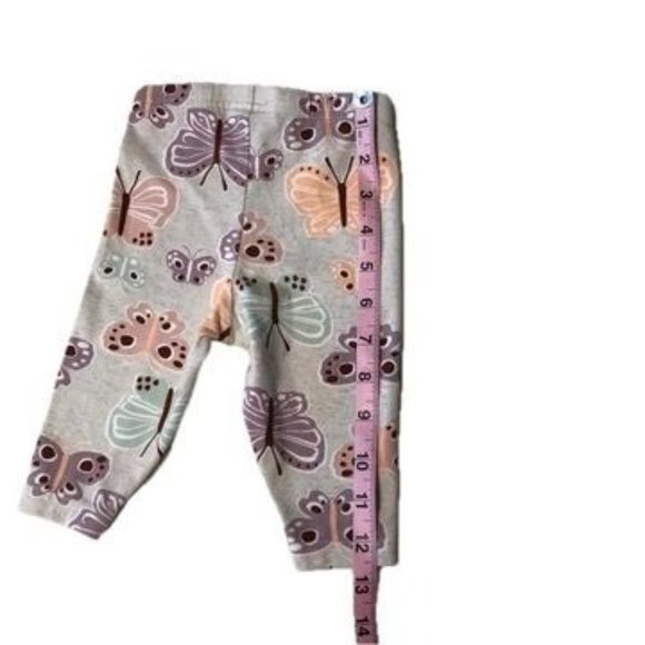 Carter's Baby Girl Jogger/Leggings Gray Multi-colored Butterflies Sz 18M - Picture 6 of 7